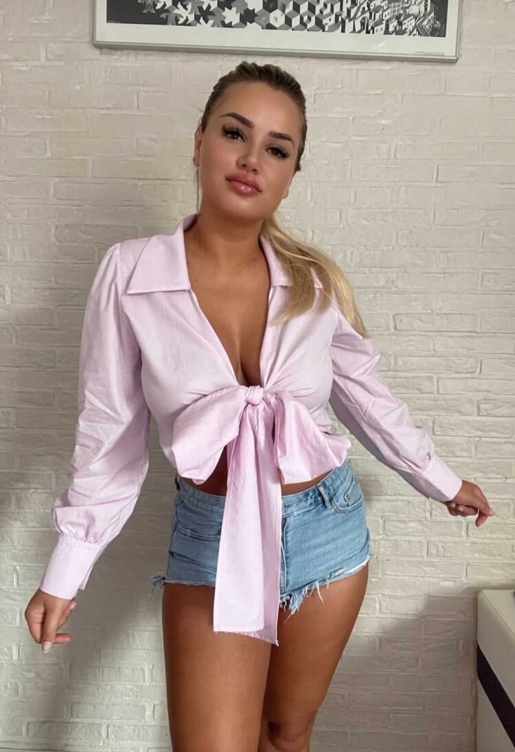Tie Me Up Blouse Pink